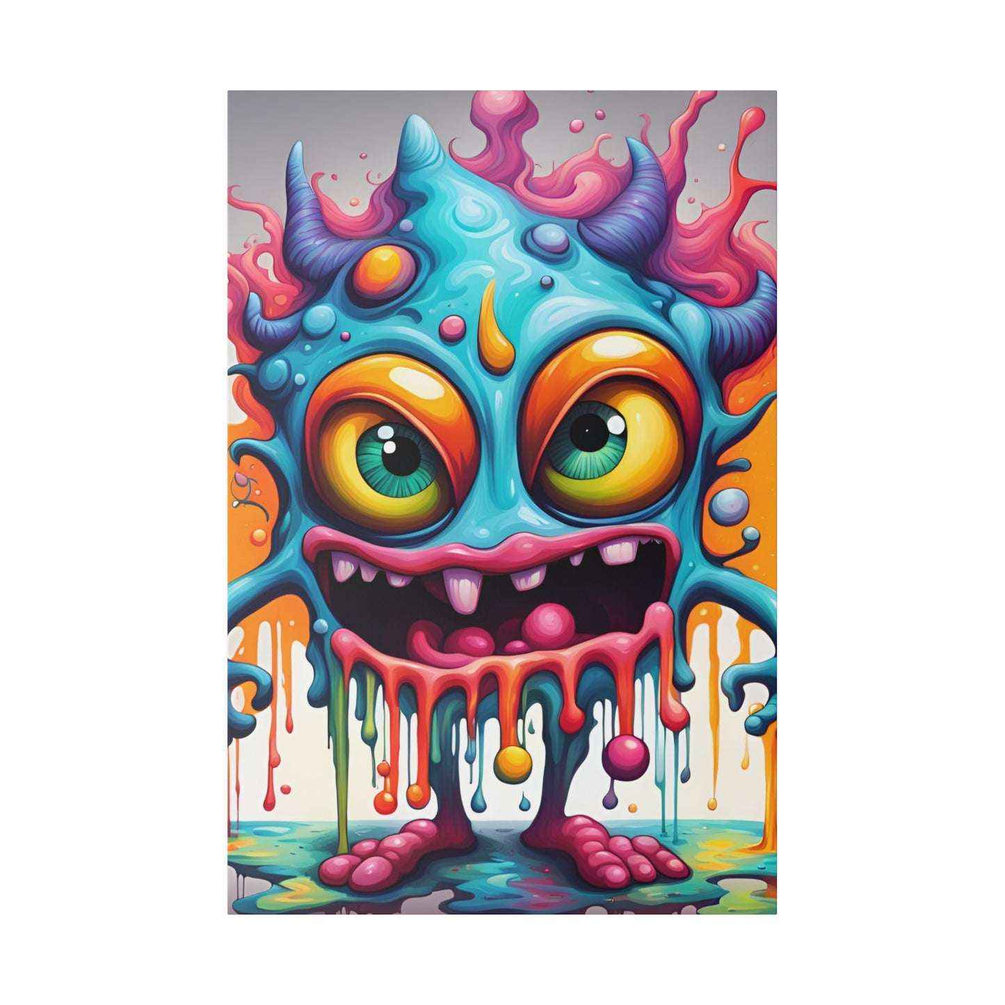 Wacky Splatz Matte Canvas, Stretched, 0.75"