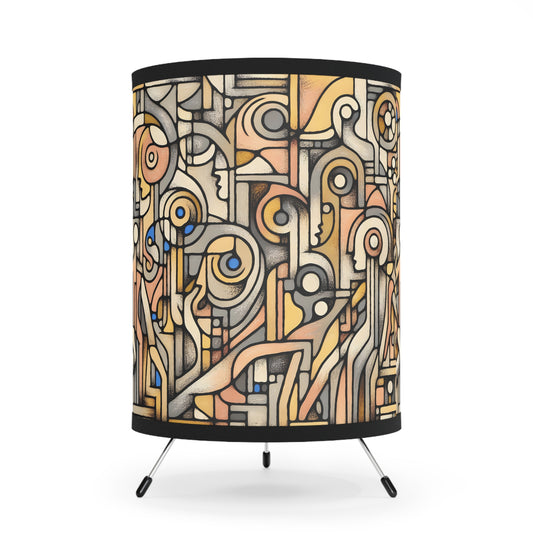 Unity Tripod Lamp, Artistic Decor, Bohemian Home Lighting, Unique Gift for Art Lovers