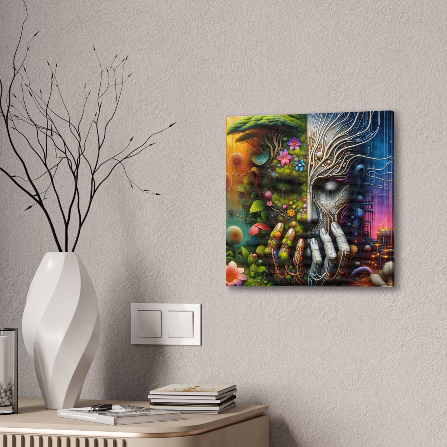 Duality Canvas Art - Stunning Stretched Wall Decor