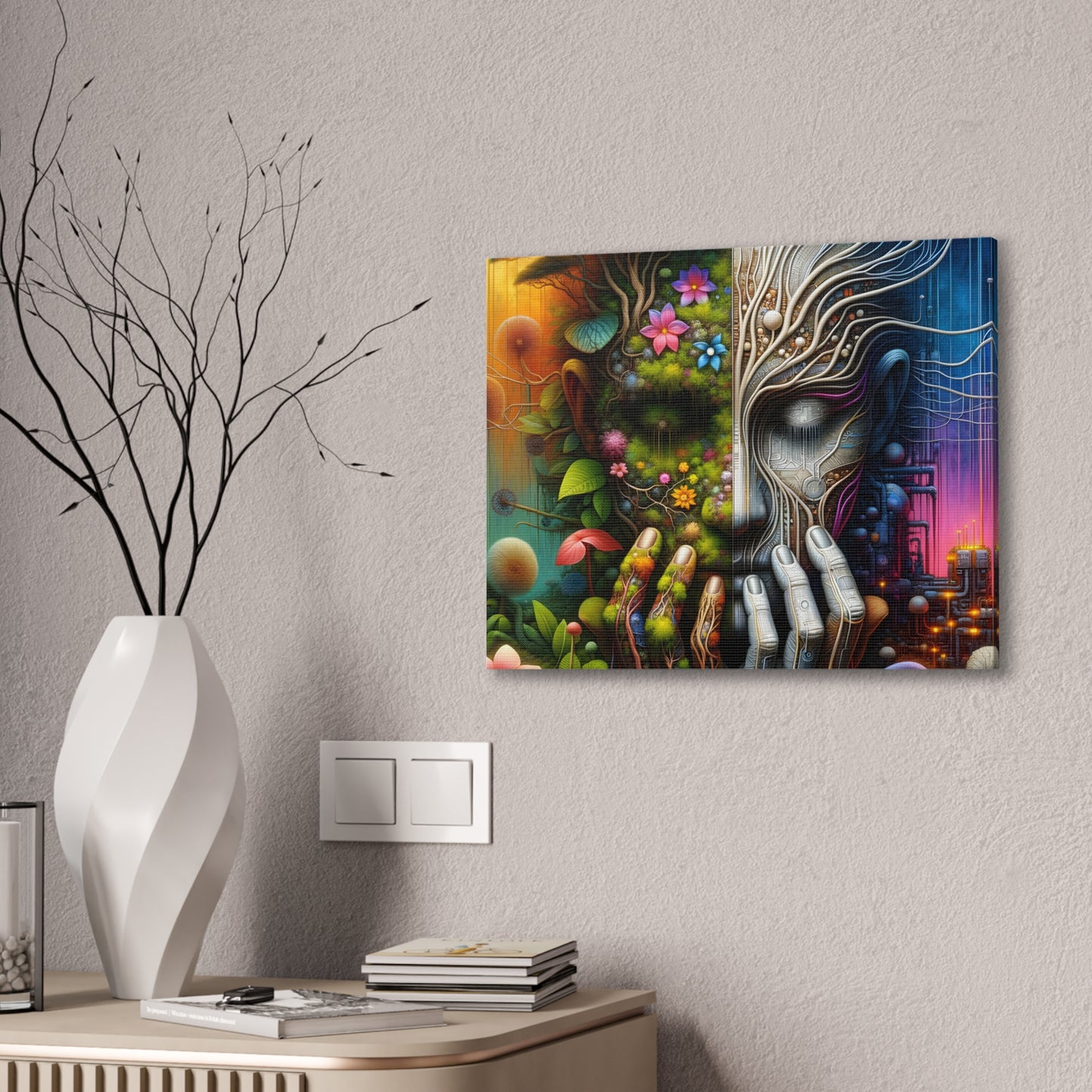 Duality Canvas Art - Stunning Stretched Wall Decor
