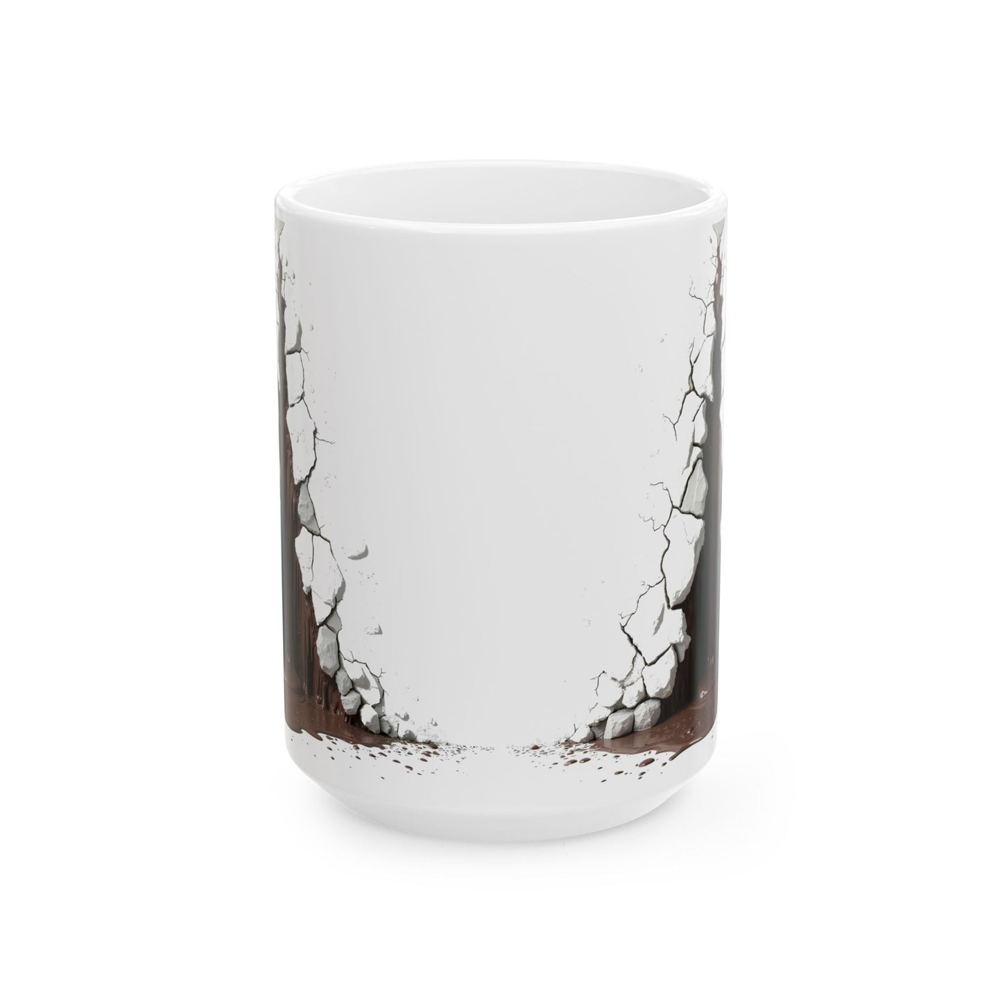 Unique Cracked  Ceramic Mug -  Home Decor, Coffee Enthusiasts