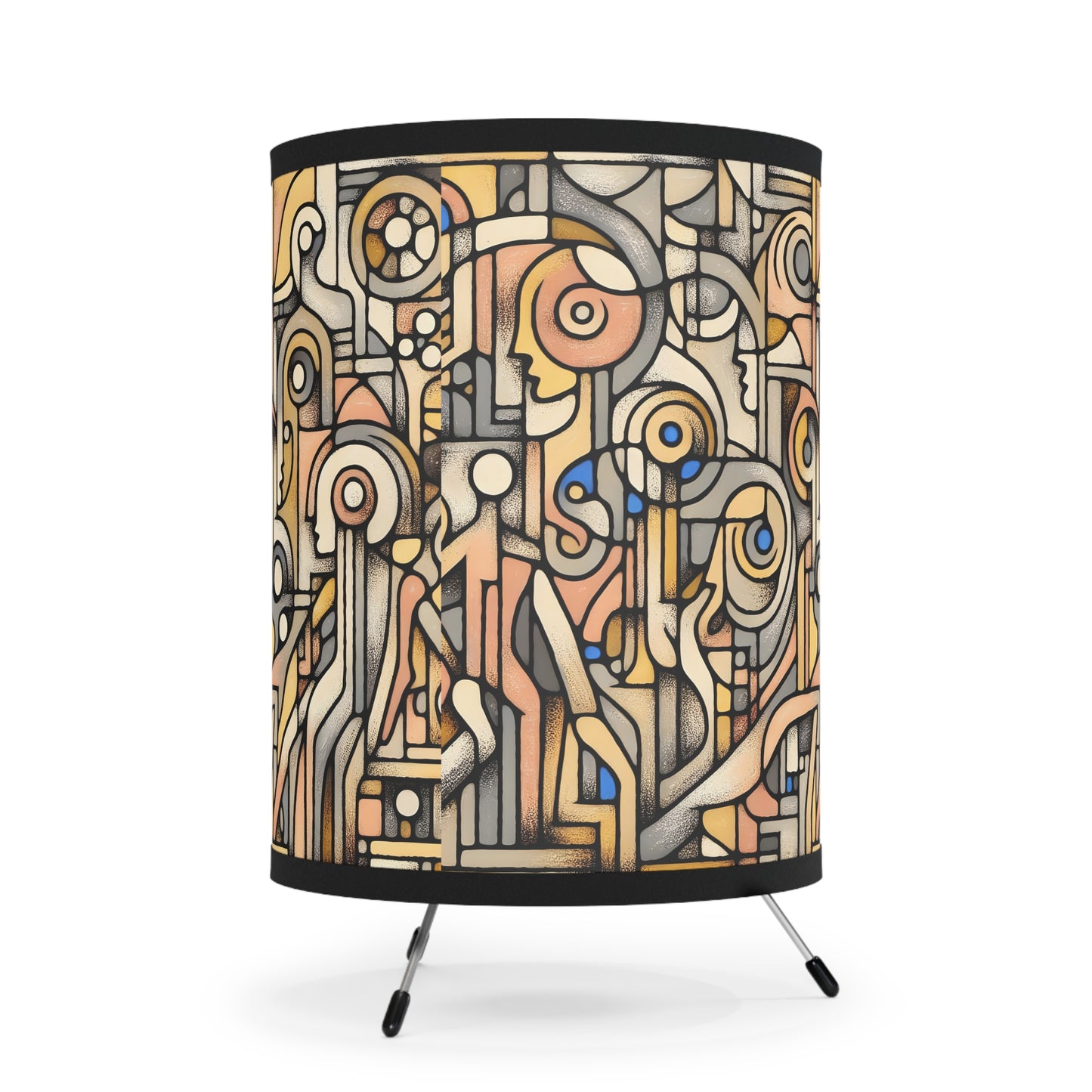 Unity Tripod Lamp, Artistic Decor, Bohemian Home Lighting, Unique Gift for Art Lovers