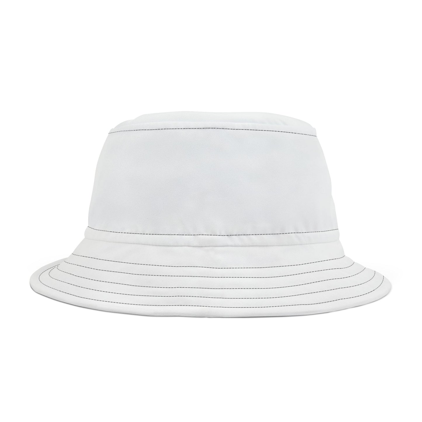 SNRG Bucket Hat, White, Unique Streetwear Cap, Hip Hop Headwear, Trendy Festival Hat, Fashion Accessory