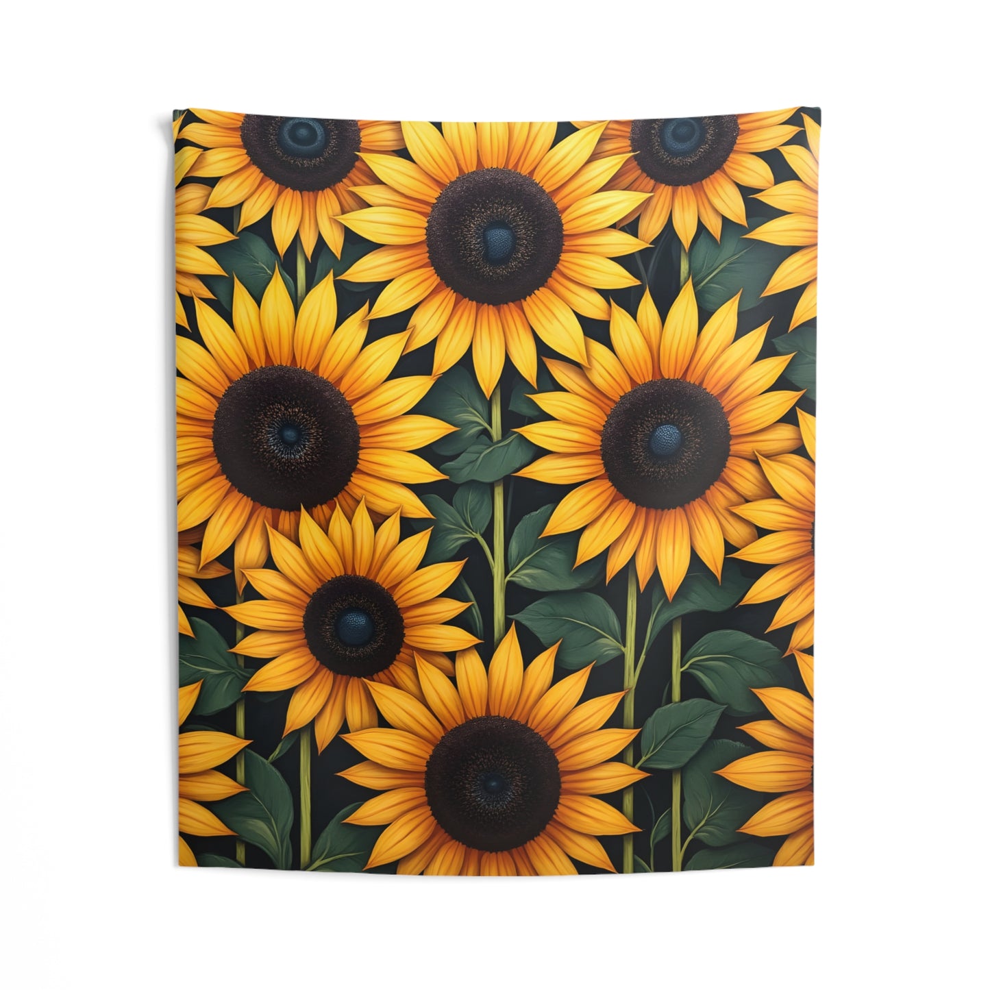 Sunflowerz Indoor Wall Tapestry, Boho Wall Art, Wall Hanging Tapestry, Aesthetic Accessories