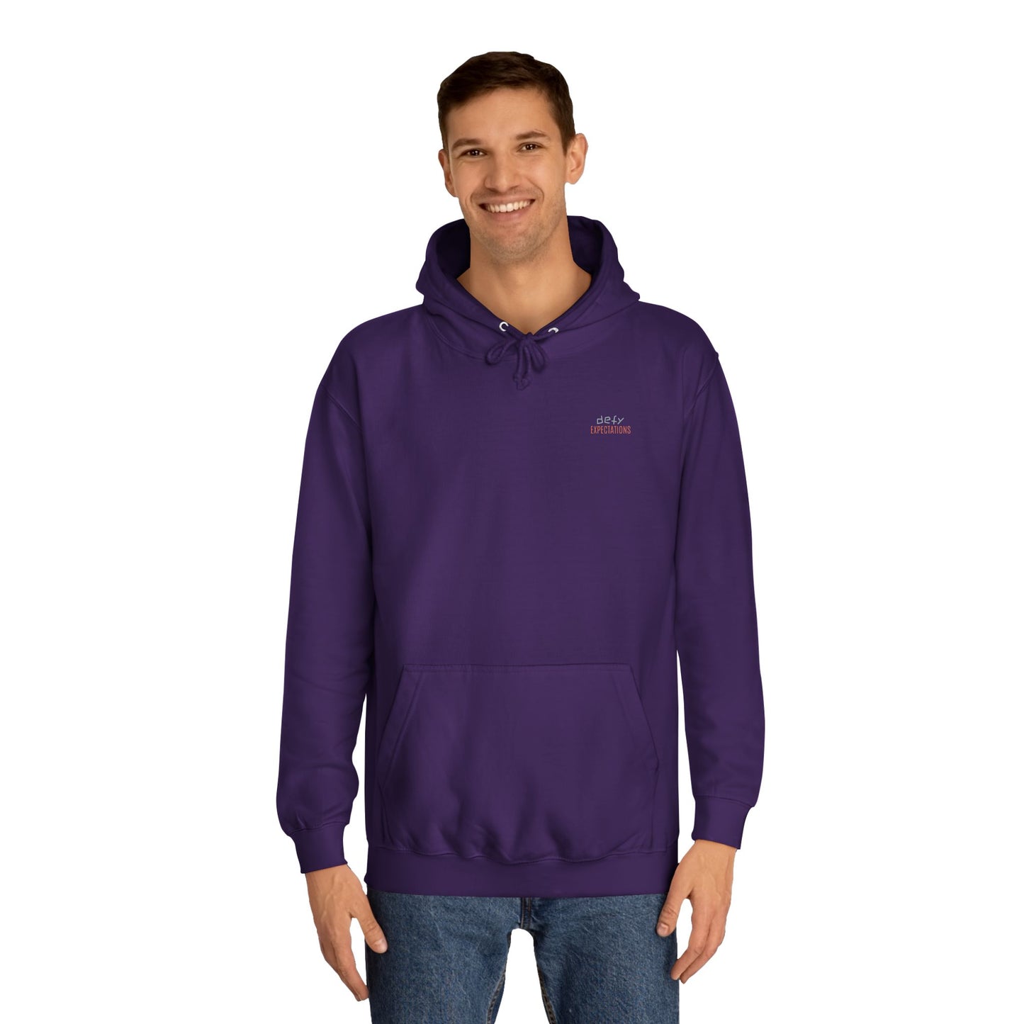 SNRG Unisex Hoodie - Defy Expectations, Sweatshirt, Hooded Jacket, Casual Pullover, Trendy Apparel, Outerwear, Hoodie