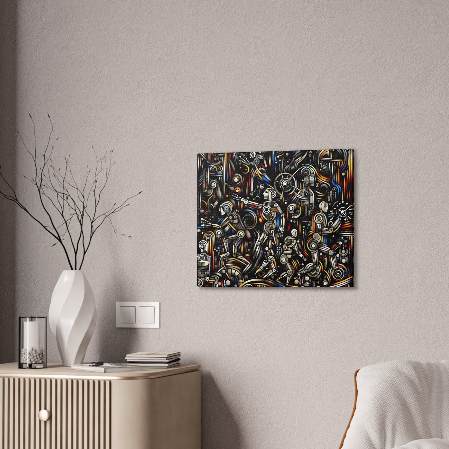 Robotz Canvas Stretched 0.75" Wall Art