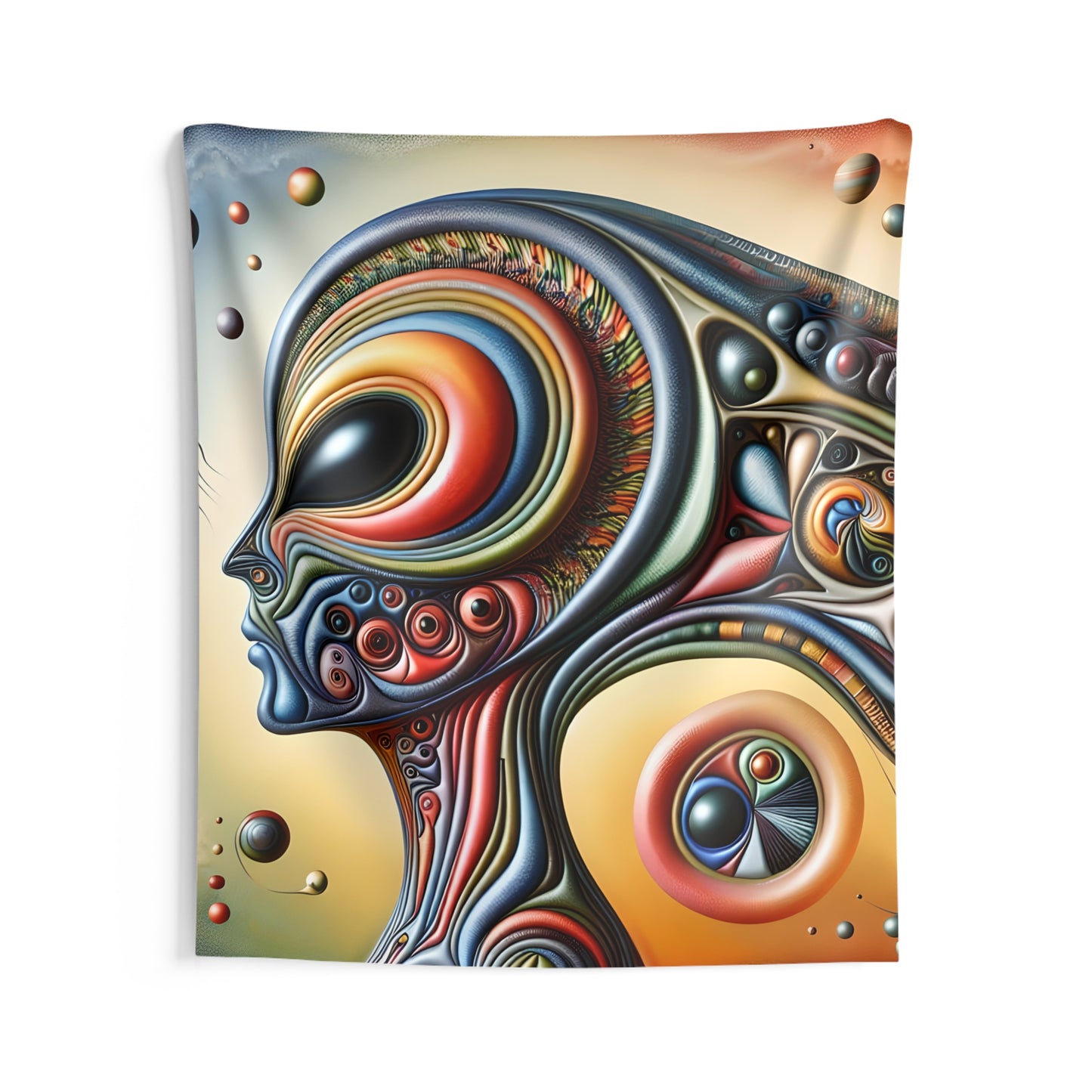 Alien Headz Indoor Wall Tapestry