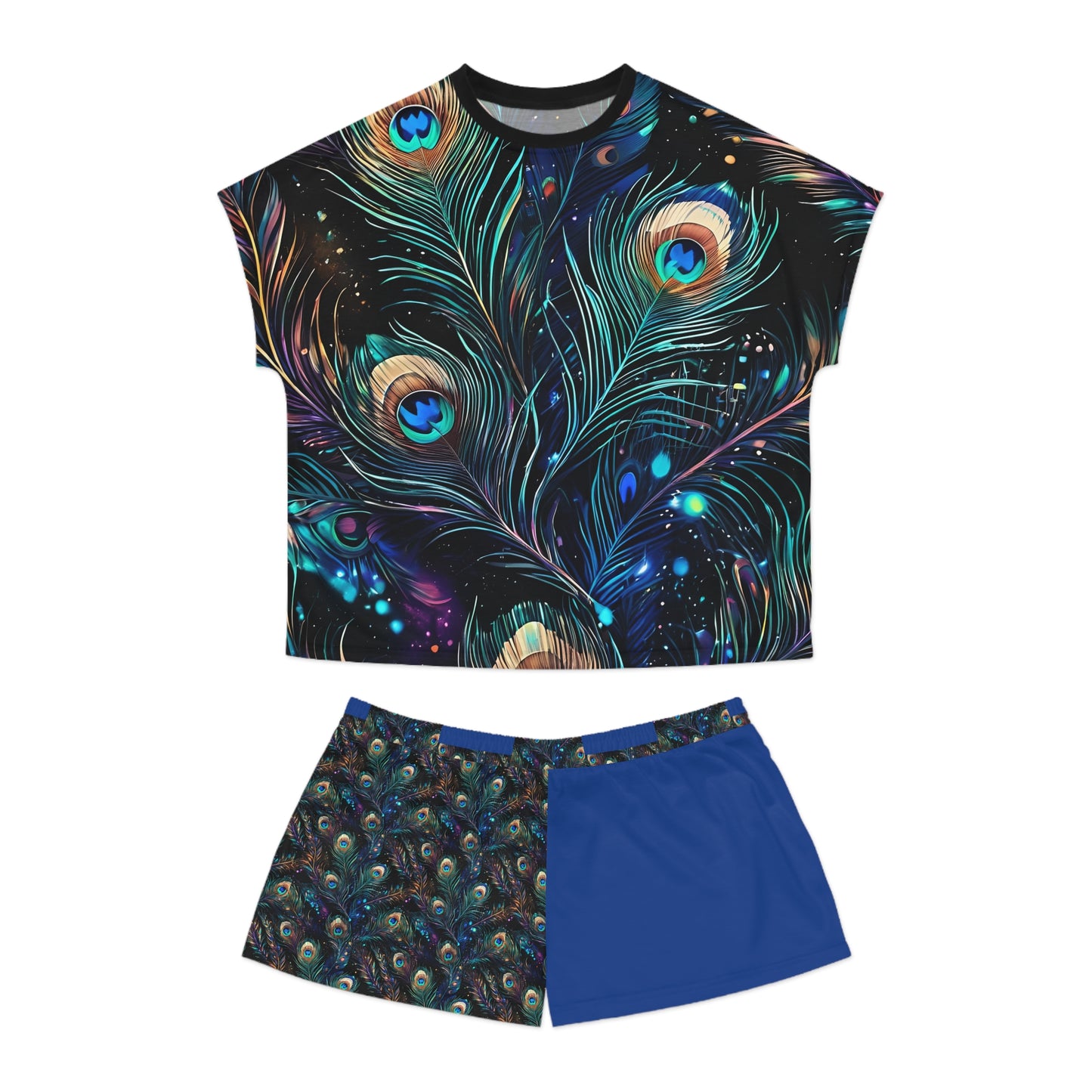 Women's Peacock Short Pajama Set