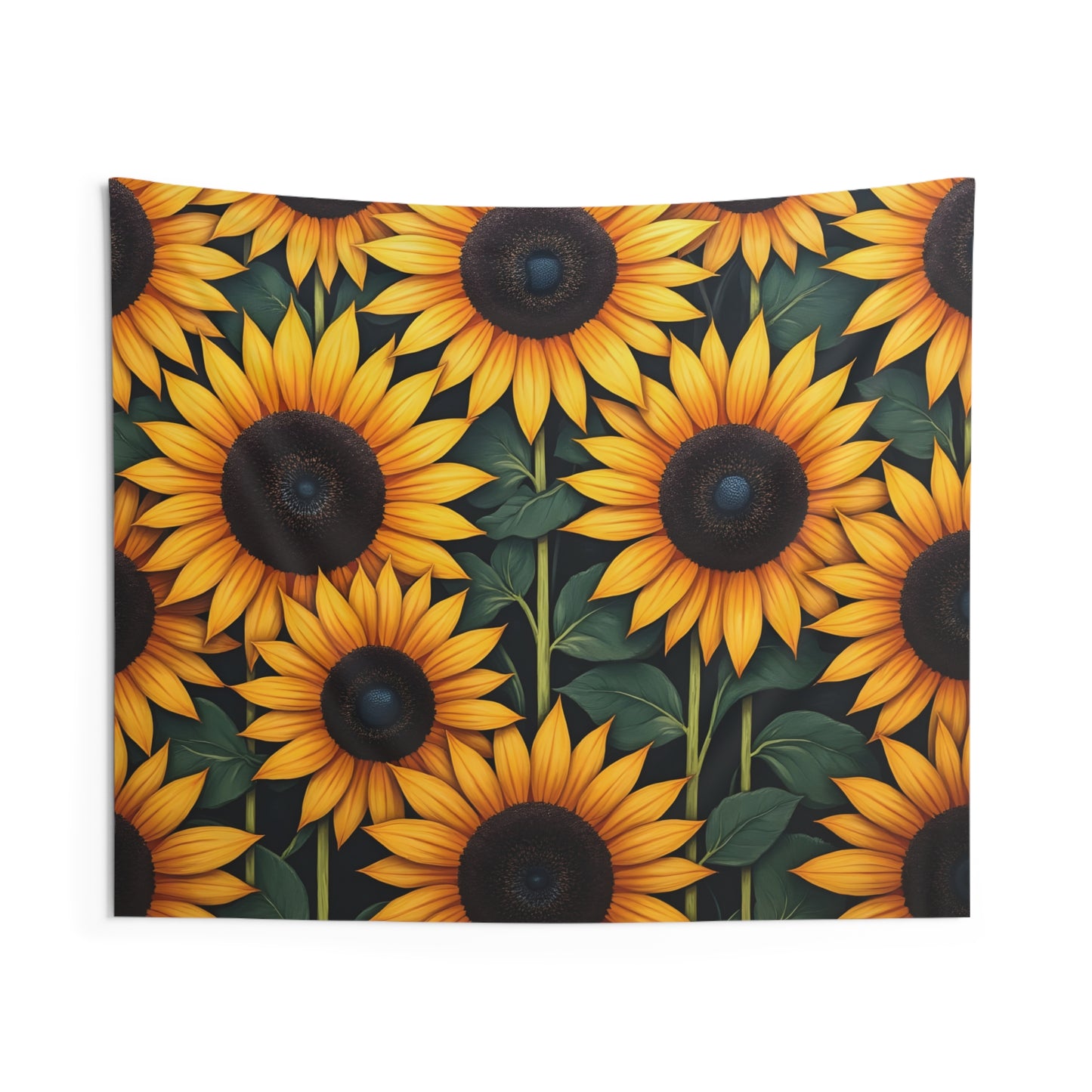 Sunflowerz Indoor Wall Tapestry, Boho Wall Art, Wall Hanging Tapestry, Aesthetic Accessories