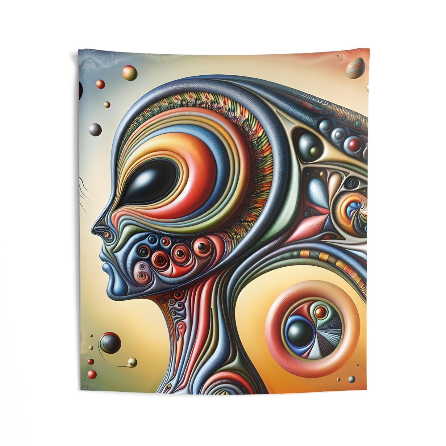 Alien Headz Indoor Wall Tapestry