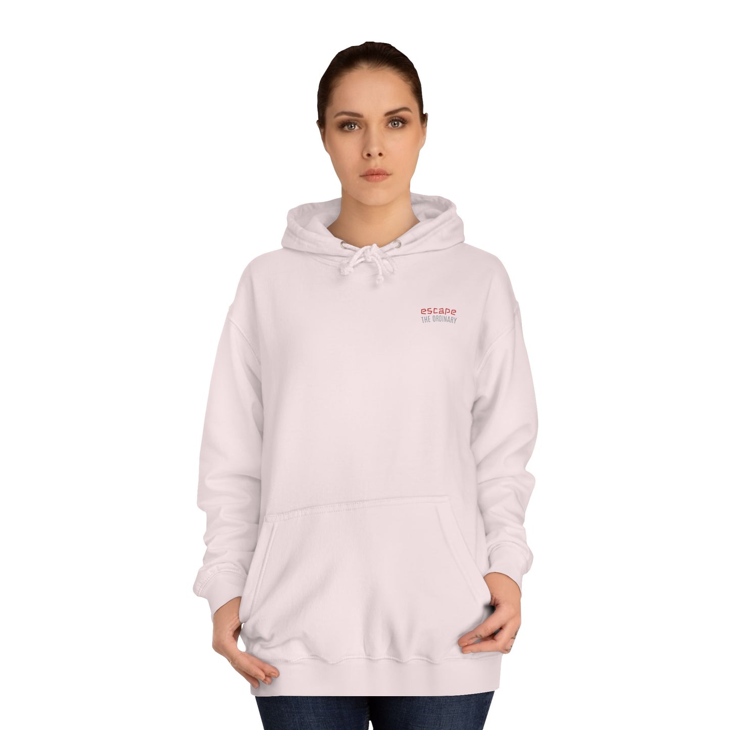 SNRG Unisex Hoodie - Escape The Ordinary, Sweatshirt, Hooded Jacket, Casual Pullover, Trendy Apparel, Outerwear, Hoodie