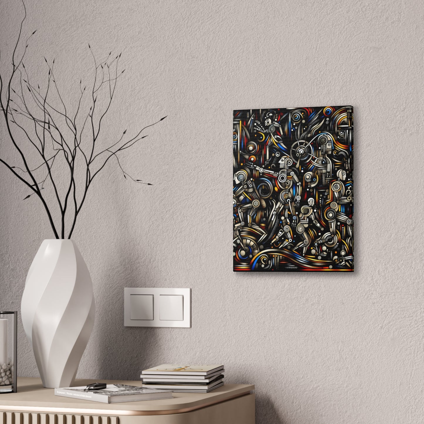 Robotz Canvas Stretched 0.75" Wall Art