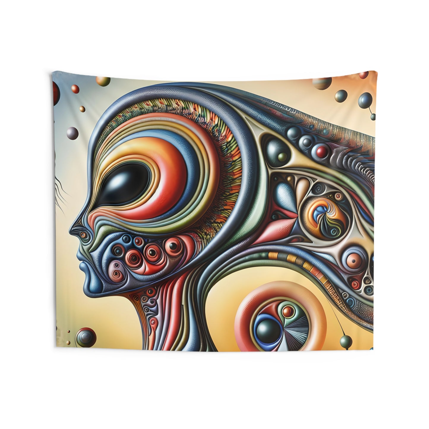 Alien Headz Indoor Wall Tapestry