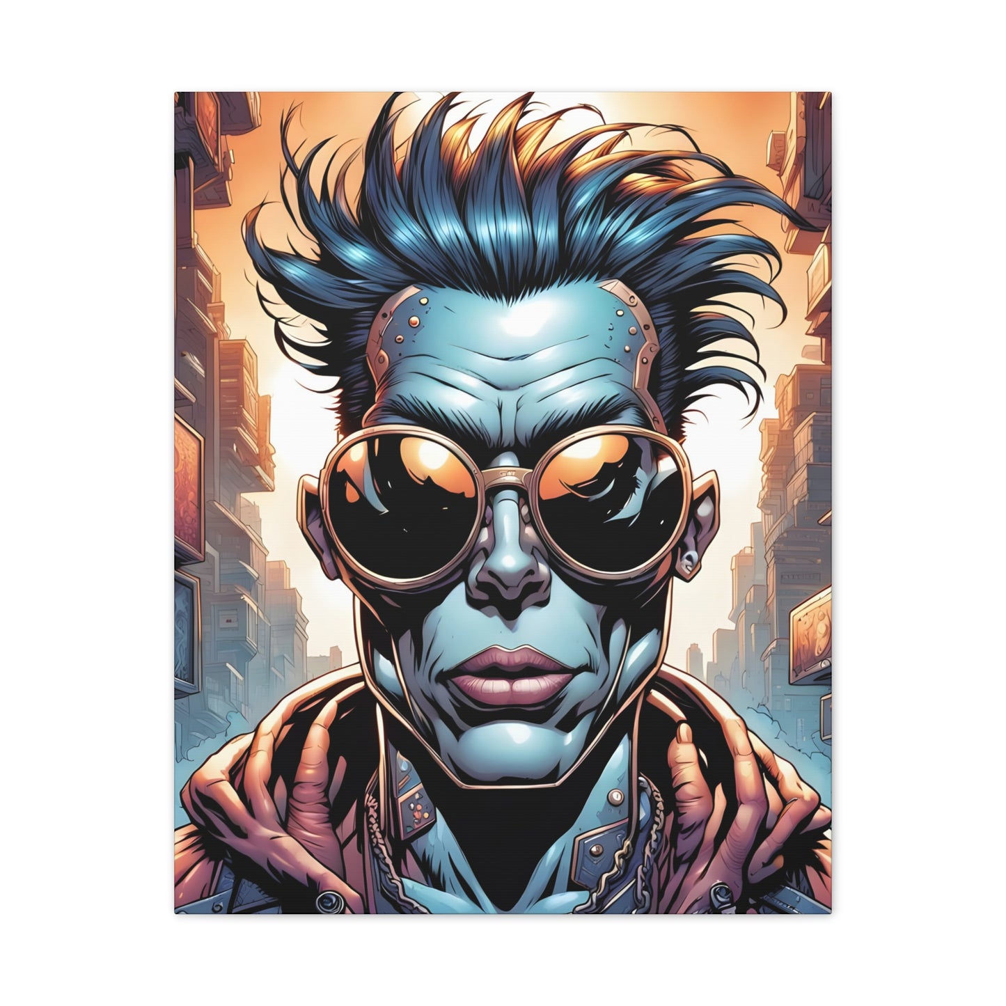 Punkz Canvas Stretched, 0.75"