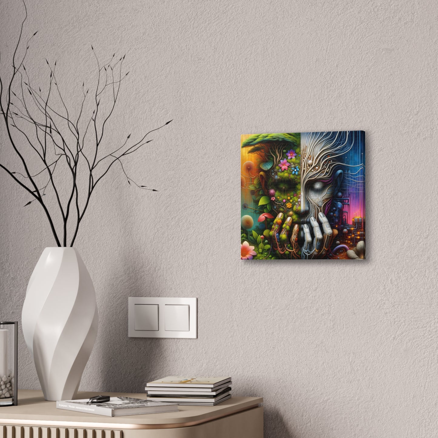 Duality Canvas Art - Stunning Stretched Wall Decor