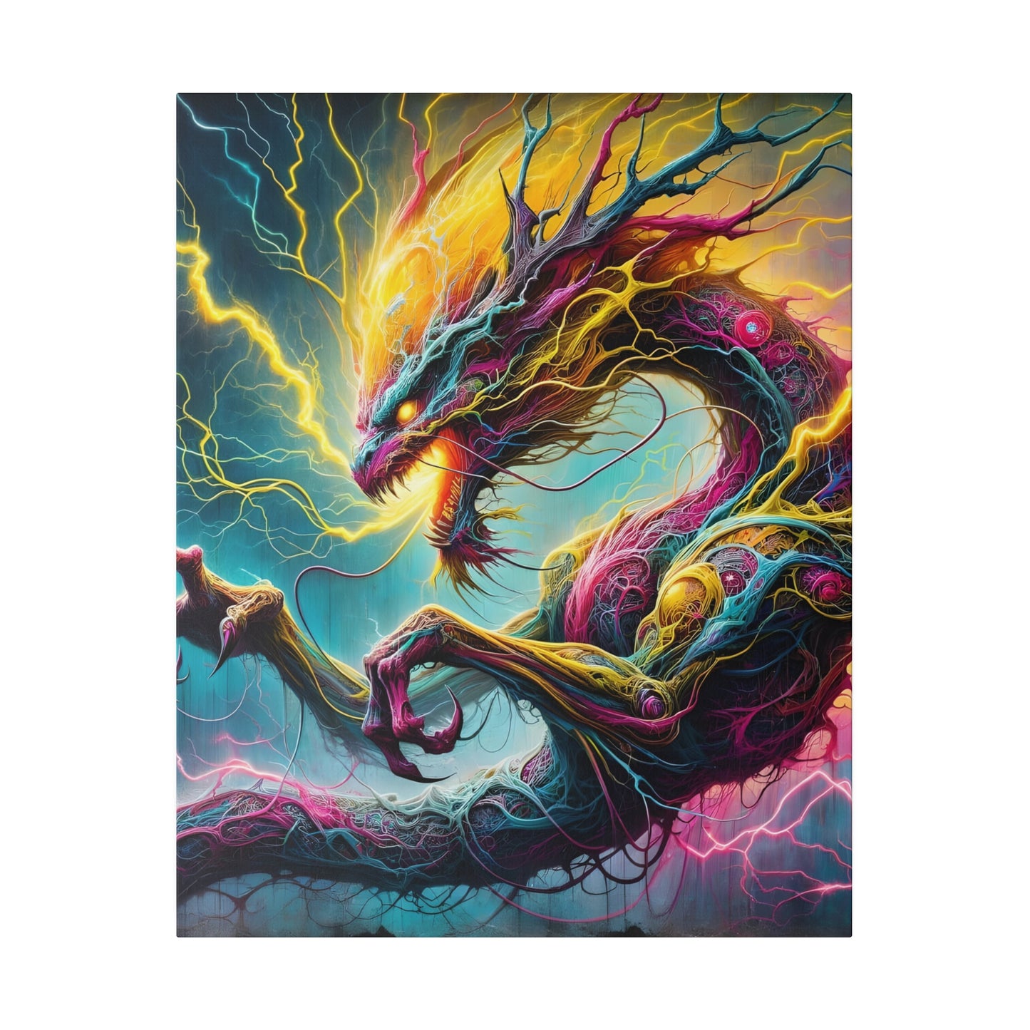 Dragonz Matte Canvas, Stretched, 0.75"