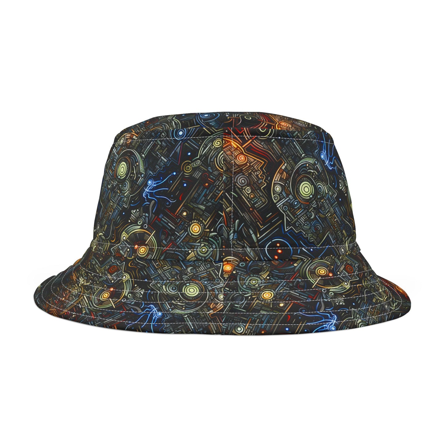 SNRG Robotz Bucket Hat, Unique Streetwear Cap, Hip Hop Headwear,  Fashion Accessory, Trendy Hat