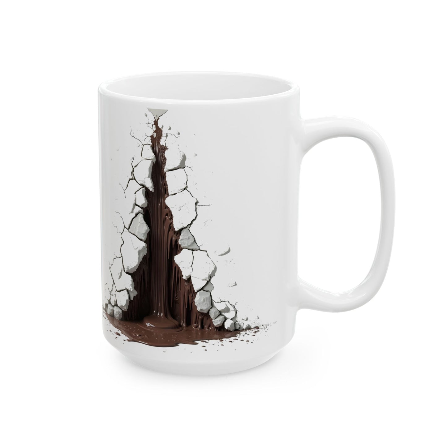 Unique Cracked  Ceramic Mug -  Home Decor, Coffee Enthusiasts