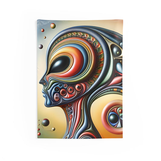 Alien Headz Indoor Wall Tapestry