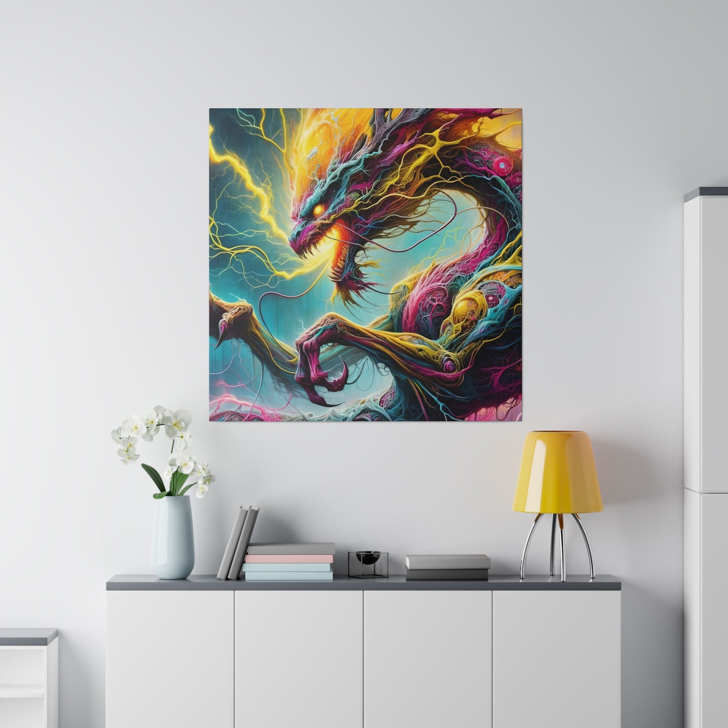 Dragonz Matte Canvas, Stretched, 0.75"