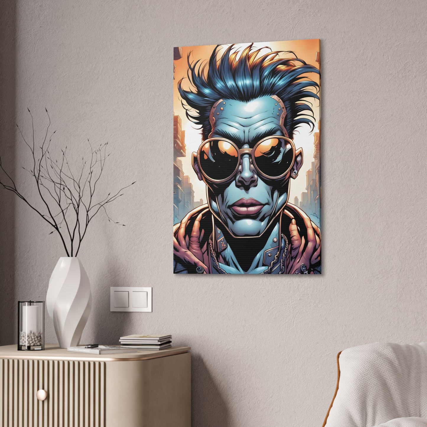 Punkz Canvas Stretched, 0.75"