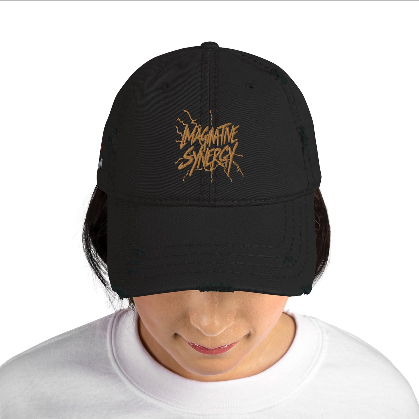 Branded Distressed Dad Hat