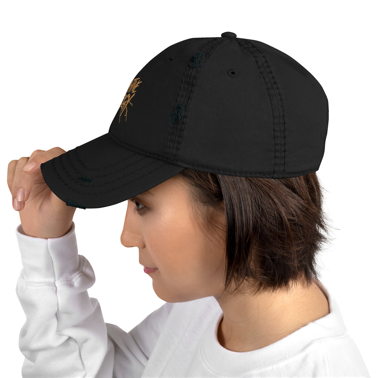 Branded Distressed Dad Hat
