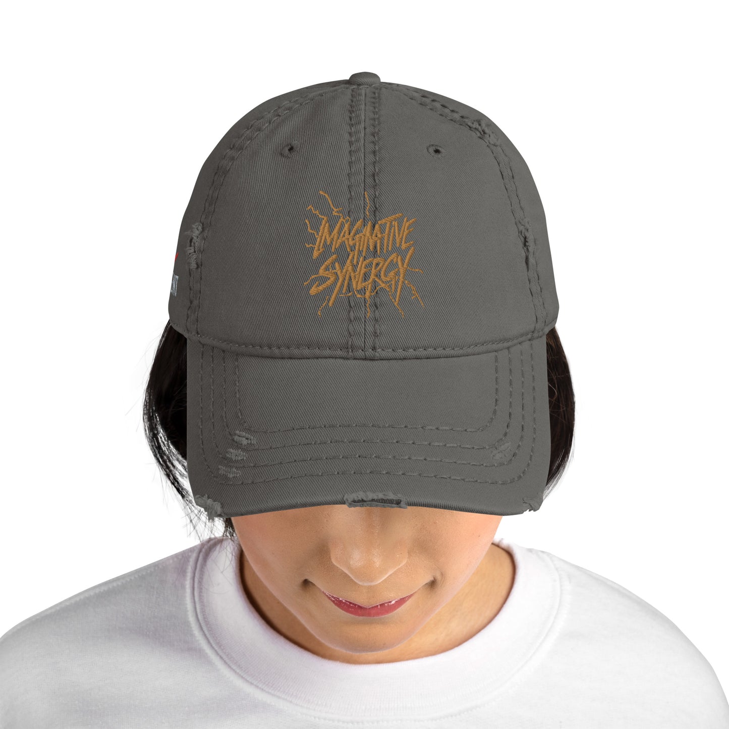 Branded Distressed Dad Hat