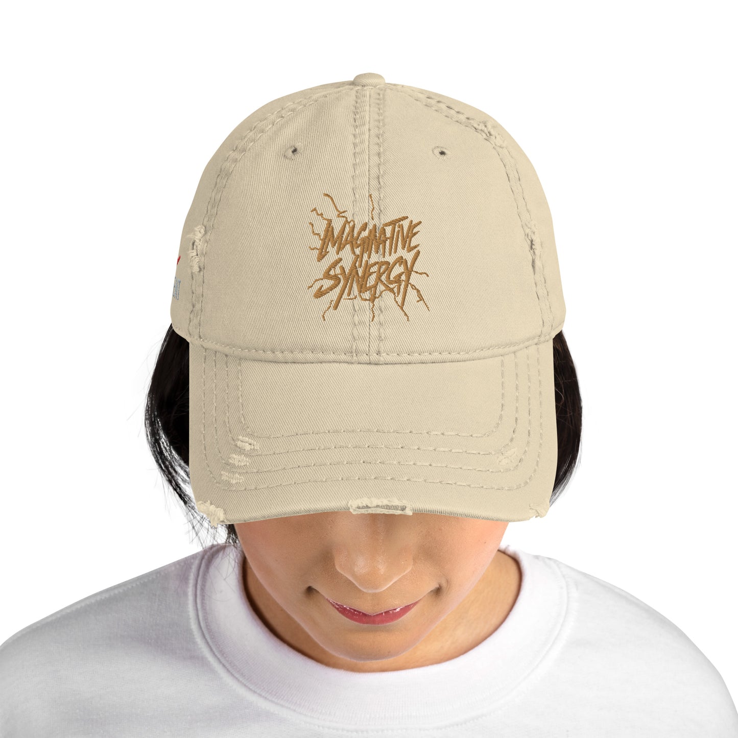 Branded Distressed Dad Hat