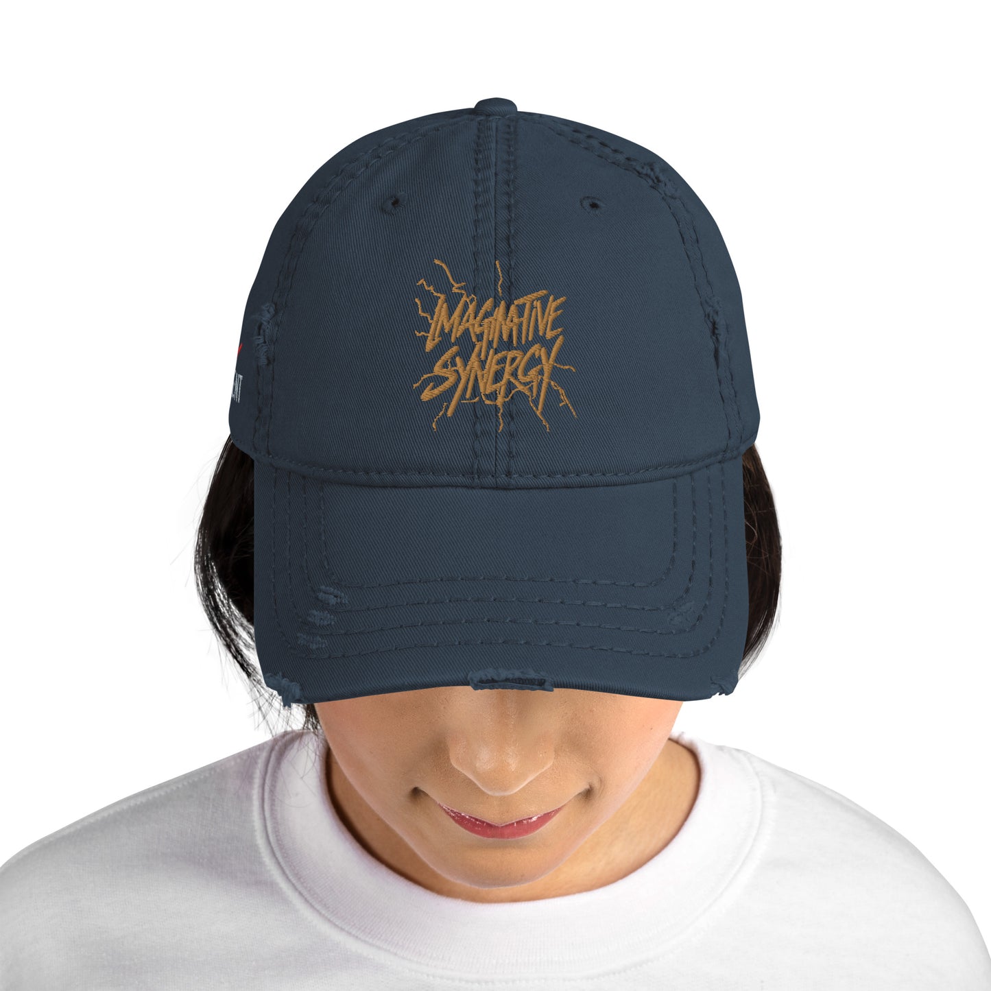 Branded Distressed Dad Hat