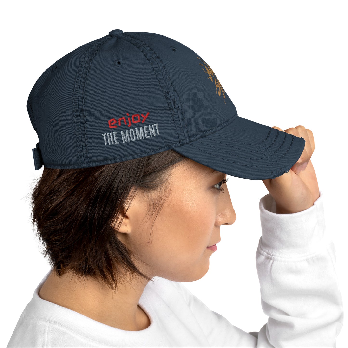 Branded Distressed Dad Hat