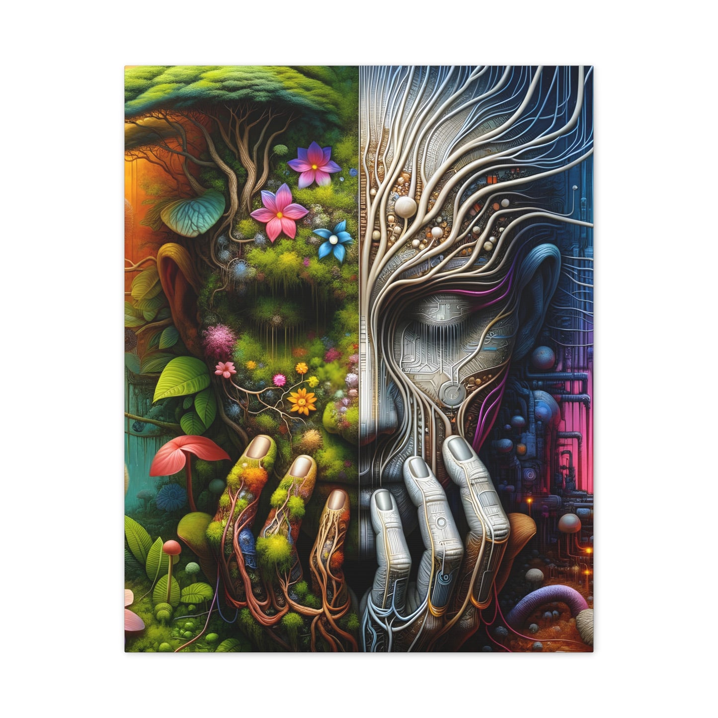 Duality Canvas Art - Stunning Stretched Wall Decor