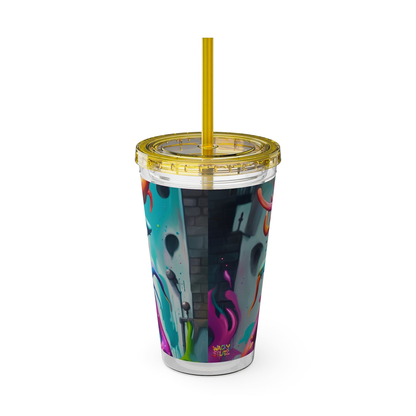 Wacky Tumbler with Straw, 16oz