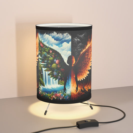 Angelz & Demonz Artistic Tripod Lamp, Home Decor for Nature Lovers, Available for Festive Occasions, Unique Gift