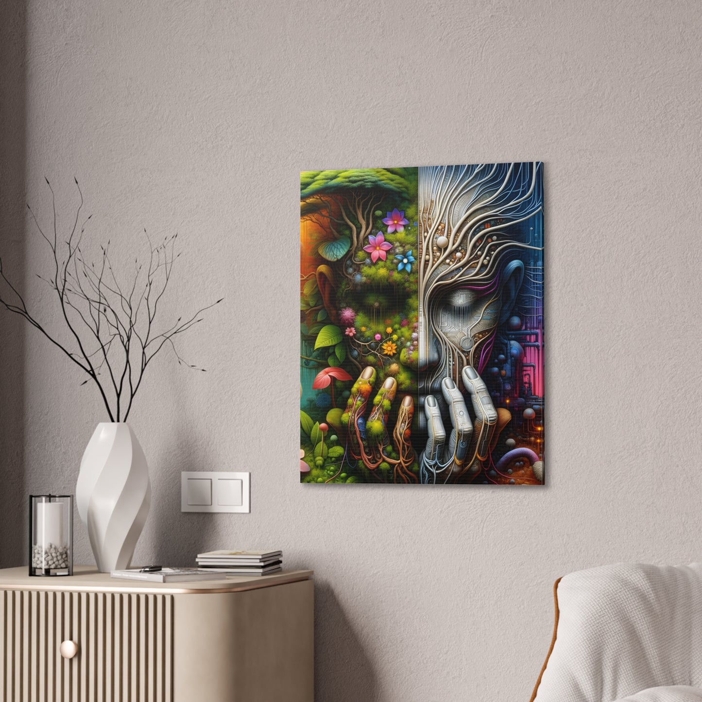 Duality Canvas Art - Stunning Stretched Wall Decor