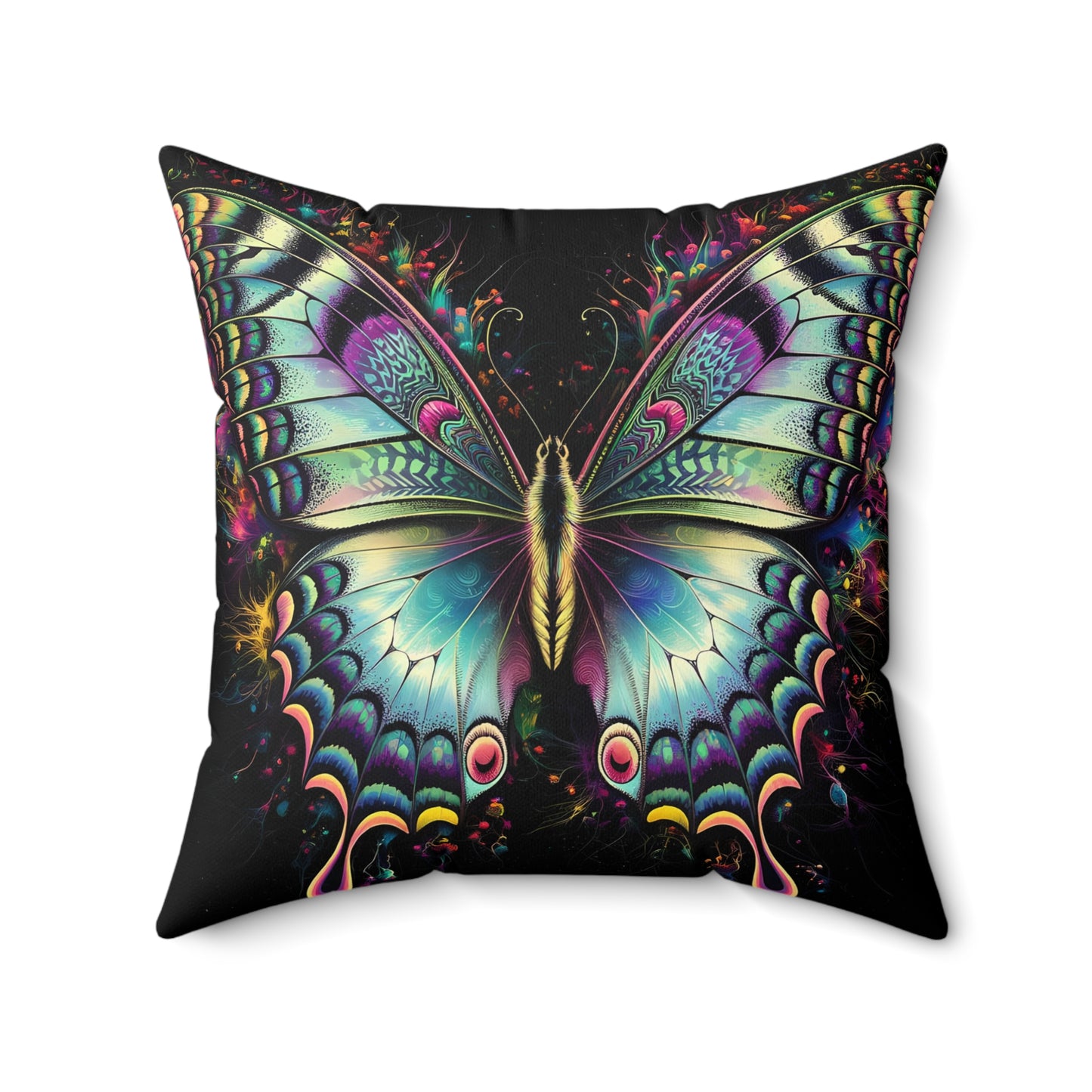 Butterflyz Spun Polyester Square Pillow