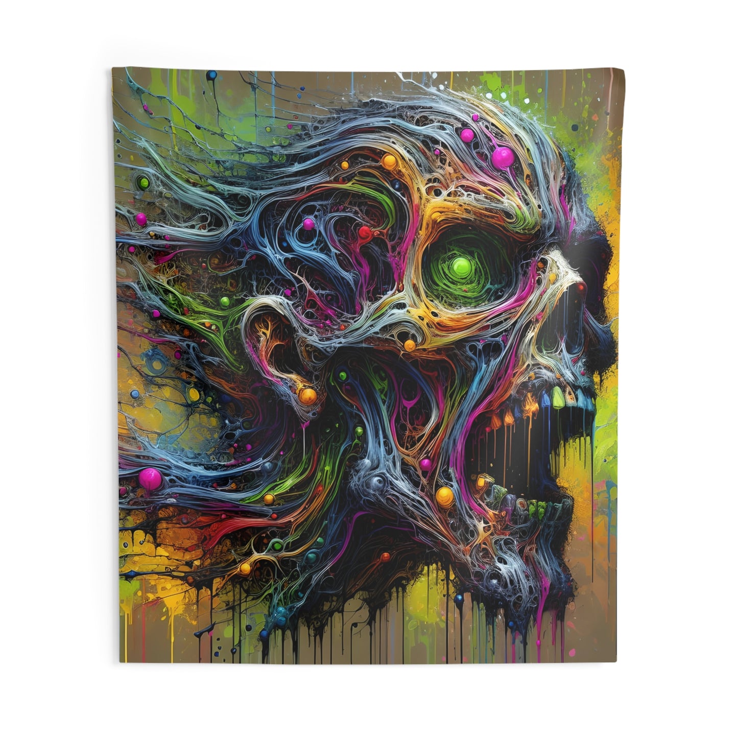 Neural Zombie Indoor Wall Tapestry