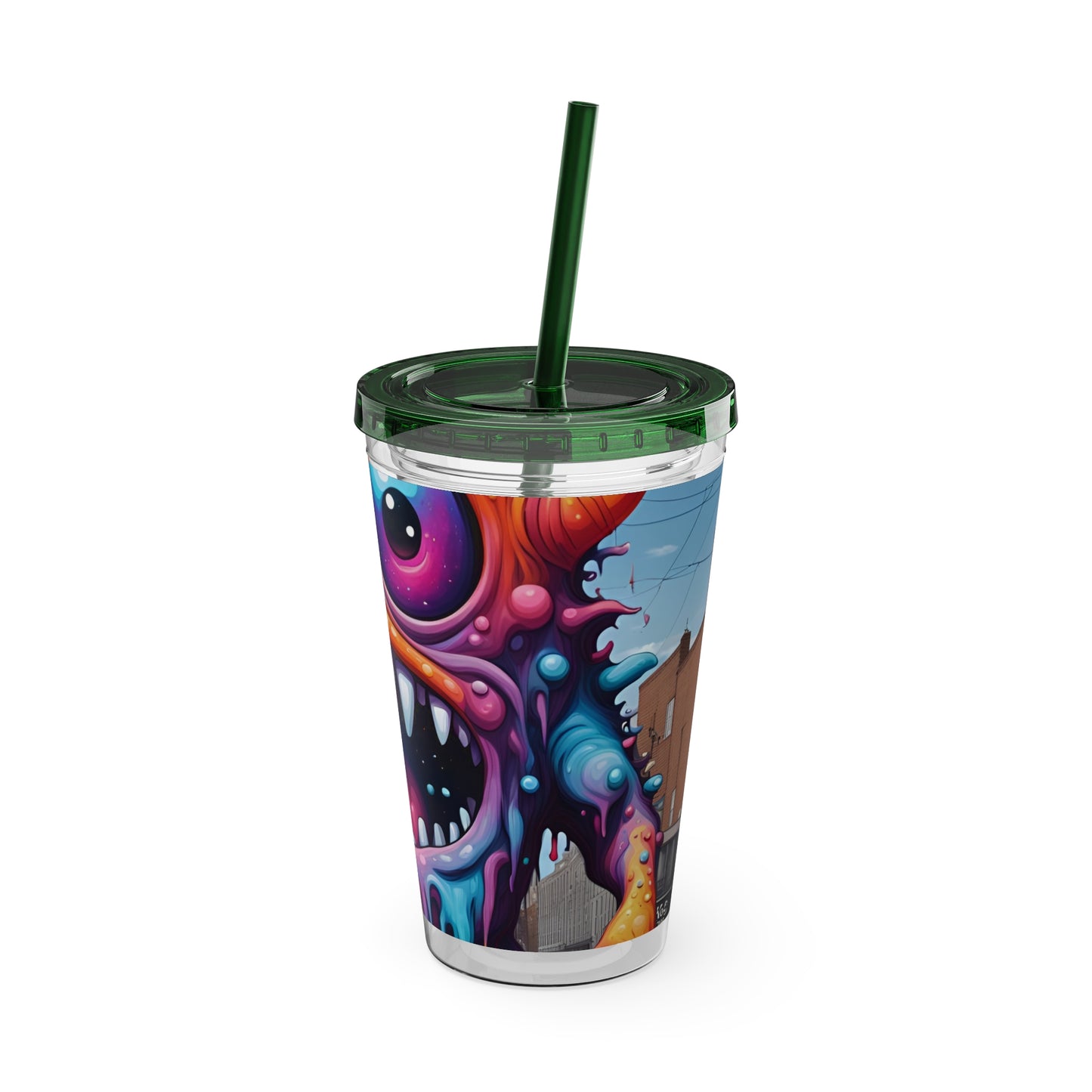 Wacky Tumbler with Straw, 16oz