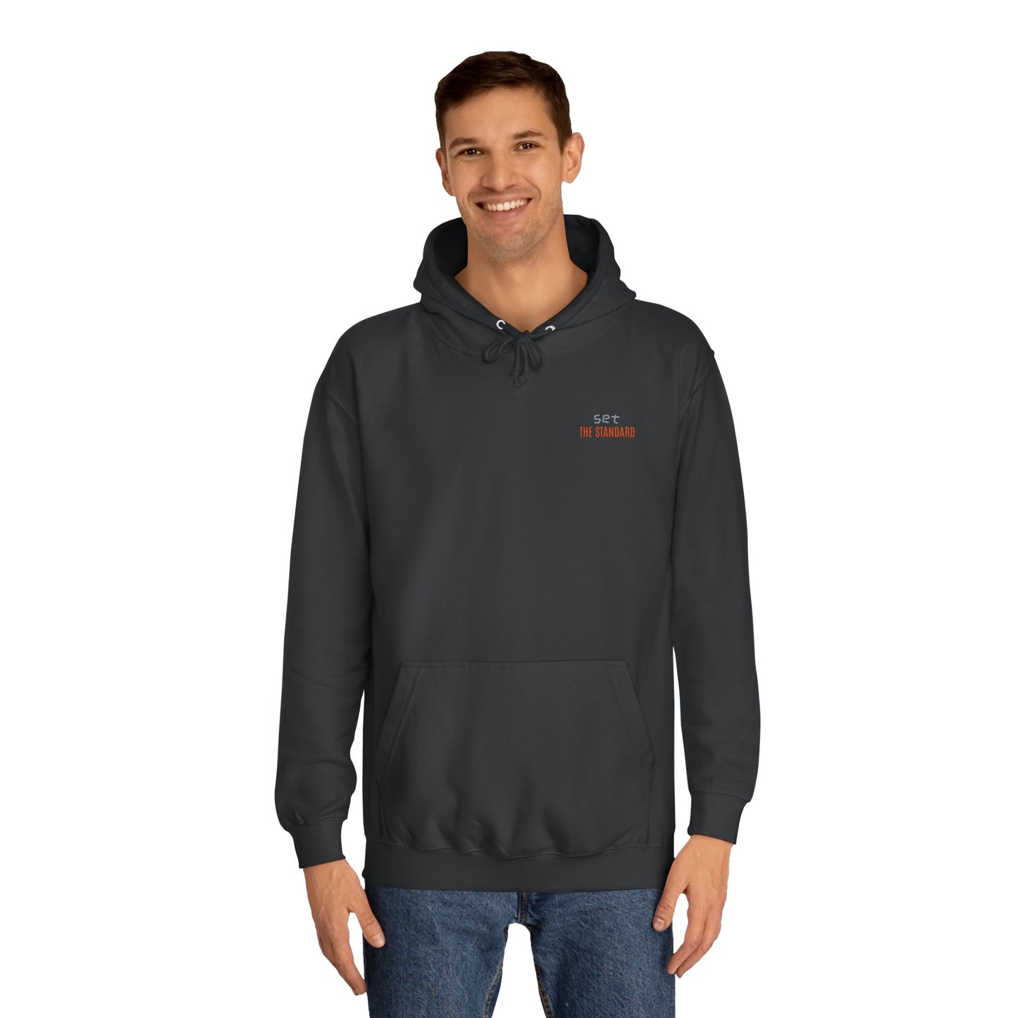 SNRG Unisex Hoodie - Set the Standard, Sweatshirt, Hooded Jacket, Casual Pullover, Trendy Apparel, Outerwear, Hoodie