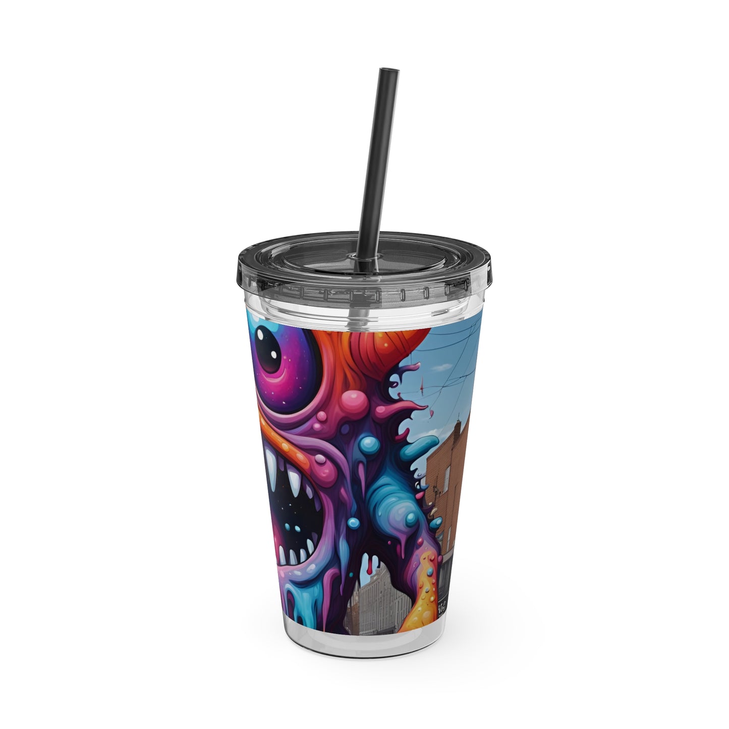 Wacky Tumbler with Straw, 16oz