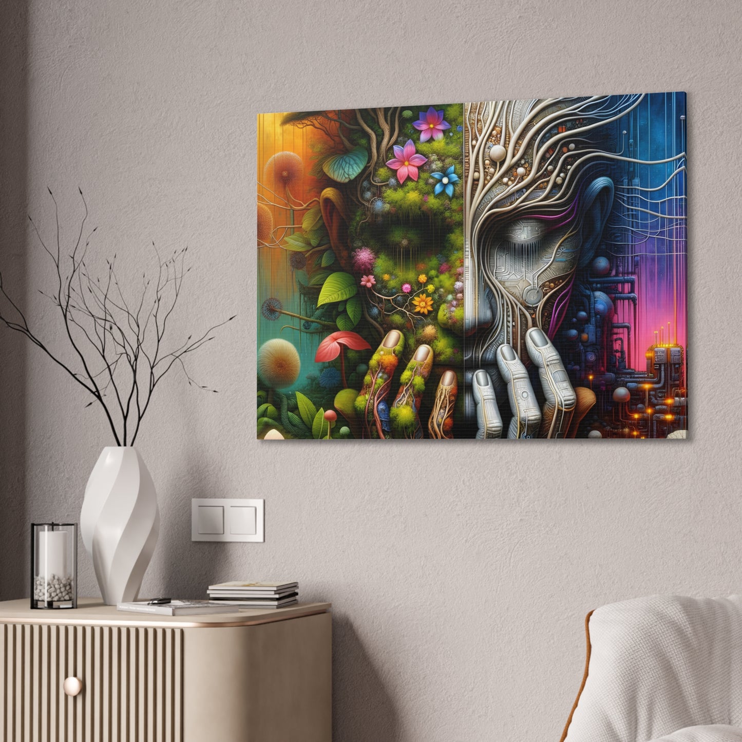 Duality Canvas Art - Stunning Stretched Wall Decor