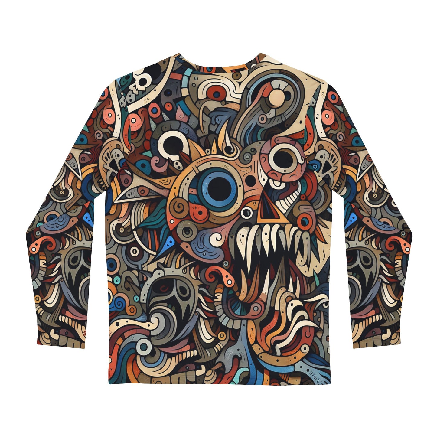 Men's Long Sleeve Shirt, Monsterz, Casual Apparel, Unique Top, Premium Soft Feel, Custom Design