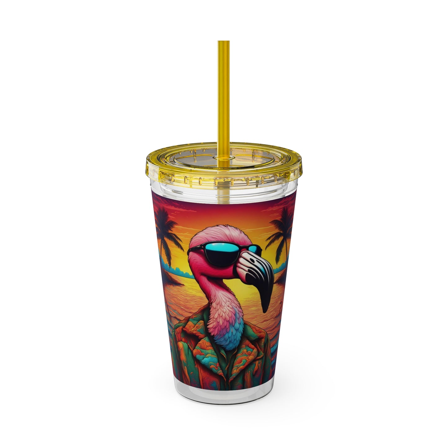 Sunsplash Tumbler with Straw, 16oz