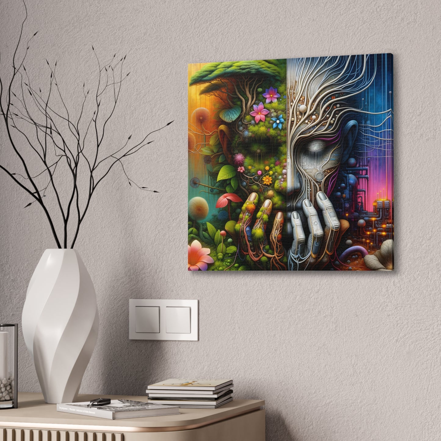 Duality Canvas Art - Stunning Stretched Wall Decor