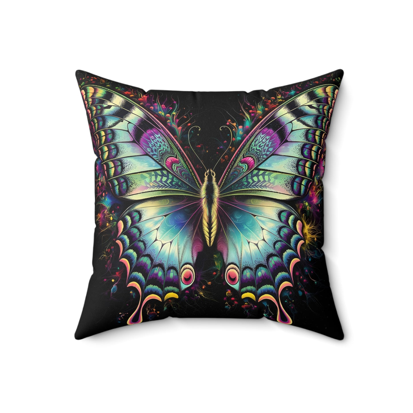 Butterflyz Spun Polyester Square Pillow