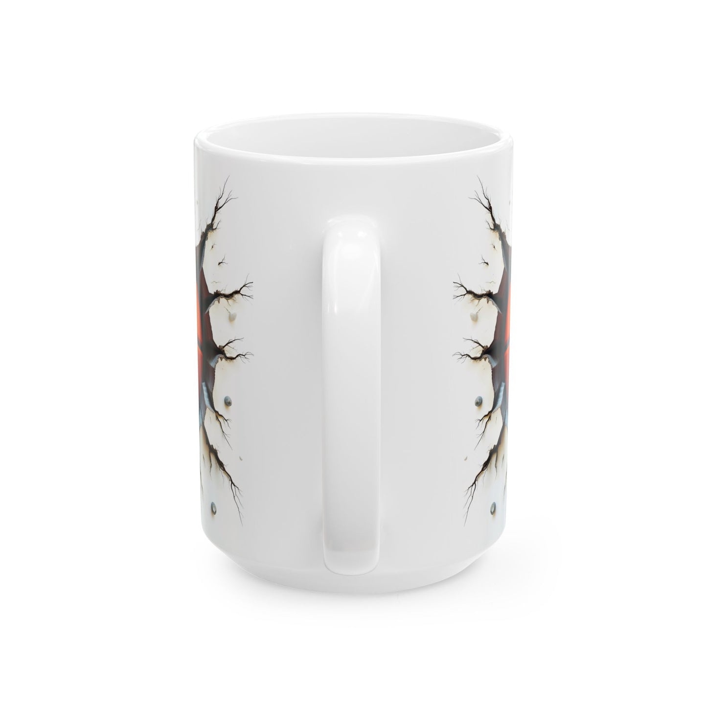 Breaking Through Basketball Ceramic Mug, Unique Gift for Sport Lovers, Coffee Lovers, Basketball Fan, Home Decor