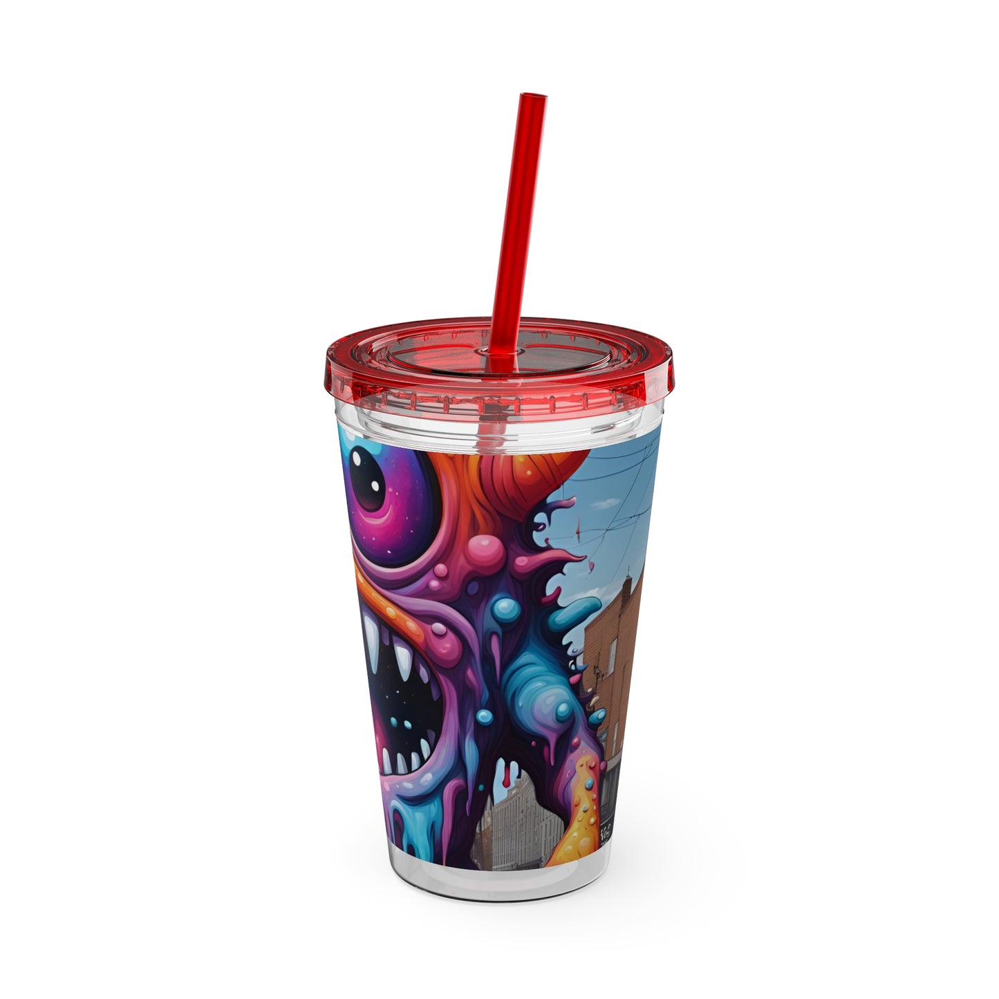 Wacky Tumbler with Straw, 16oz