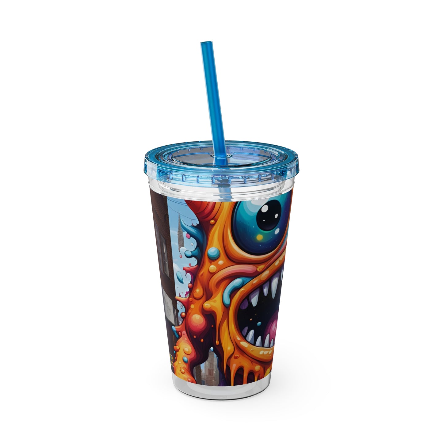 Wacky Tumbler with Straw, 16oz