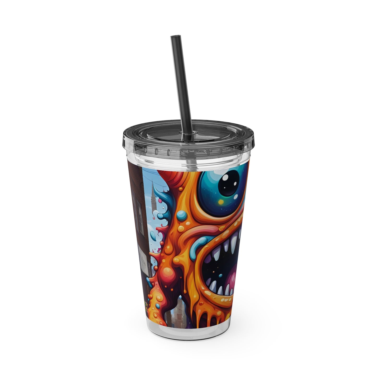 Wacky Tumbler with Straw, 16oz