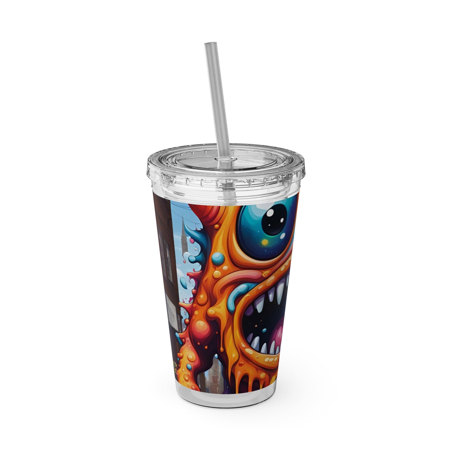 Wacky Tumbler with Straw, 16oz